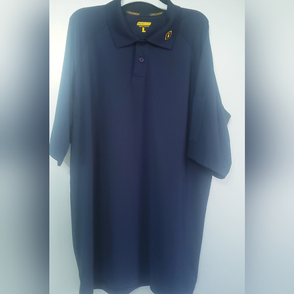 MENS IRONCLAD PERFORMANCE WEAR POLO SIZE LARGE. DEEP BLUE